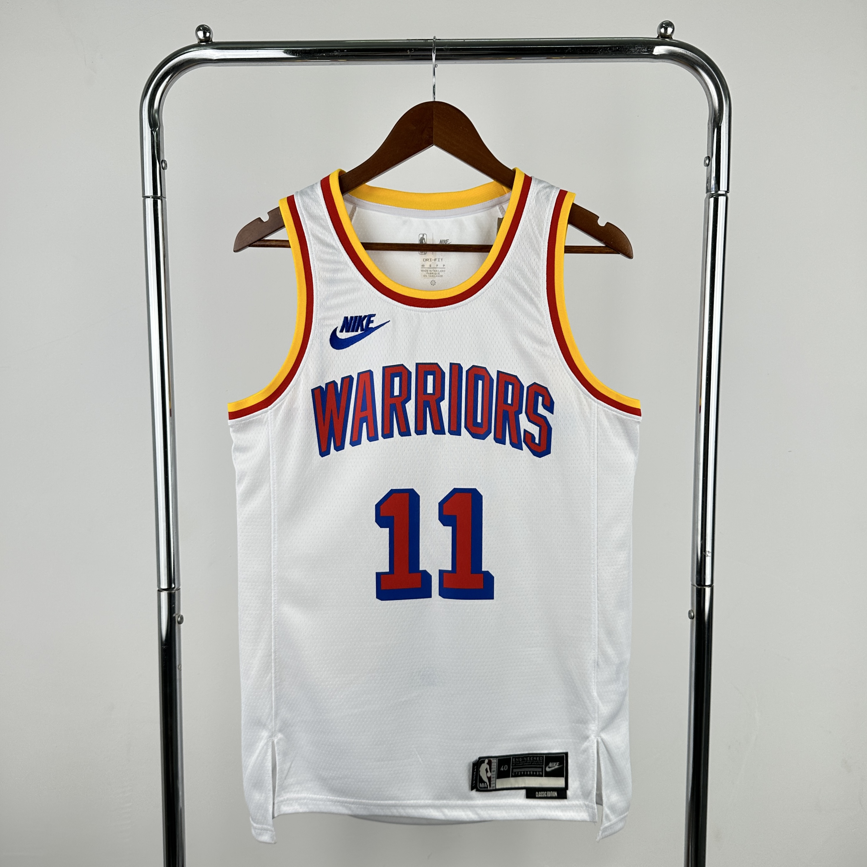 Men Golden State Warriors #11 Thompson White City Edition Season Nike 2025 NBA Jersey